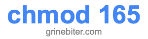 chmod 165 chmod 165