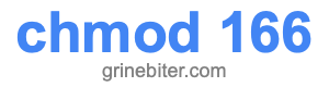 chmod 166