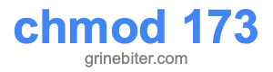 chmod 173