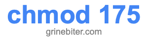 chmod 175 chmod 175