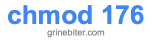 chmod 176