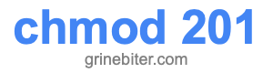 chmod 201 chmod 201