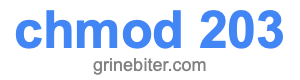 chmod 203 chmod 203