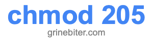 chmod 205