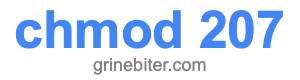 chmod 207 chmod 207