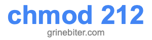 chmod 212 chmod 212