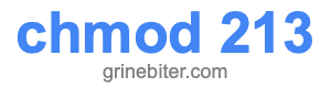 chmod 213 chmod 213