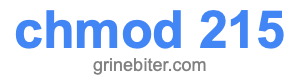 chmod 215 chmod 215