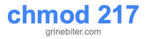 chmod 217