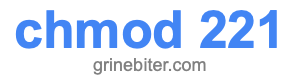 chmod 221 chmod 221