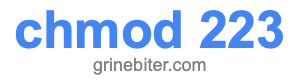 chmod 223 chmod 223