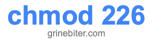 chmod 226 chmod 226