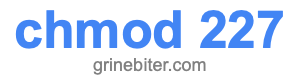 chmod 227 chmod 227