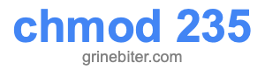 chmod 235
