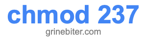 chmod 237