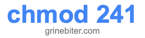 chmod 241 chmod 241