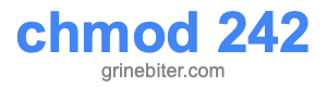 chmod 242 chmod 242