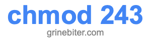 chmod 243