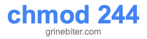 chmod 244 chmod 244