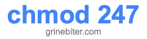 chmod 247 chmod 247