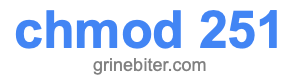 chmod 251