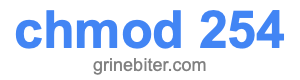 chmod 254 chmod 254
