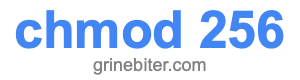 chmod 256 chmod 256