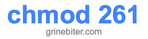chmod 261 chmod 261