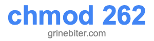 chmod 262 chmod 262