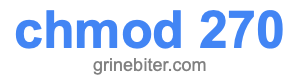 chmod 270