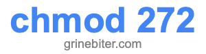 chmod 272 chmod 272