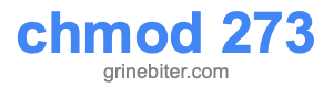 chmod 273