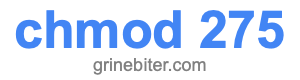 chmod 275