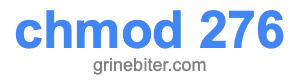 chmod 276