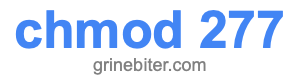 chmod 277