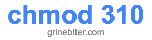 chmod 310