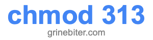 chmod 313