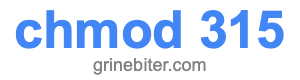 chmod 315 chmod 315