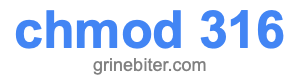chmod 316
