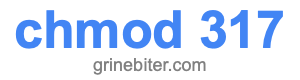 chmod 317