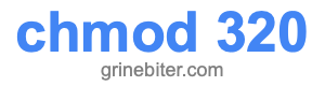 chmod 320
