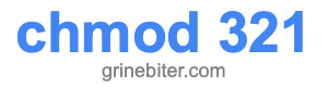 chmod 321