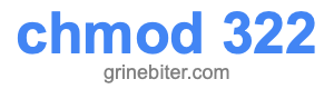 chmod 322 chmod 322