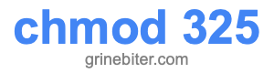 chmod 325