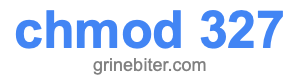 chmod 327