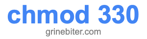 chmod 330