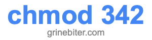 chmod 342 chmod 342