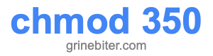 chmod 350 chmod 350