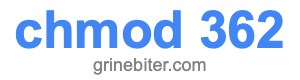 chmod 362 chmod 362