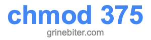 chmod 375 chmod 375